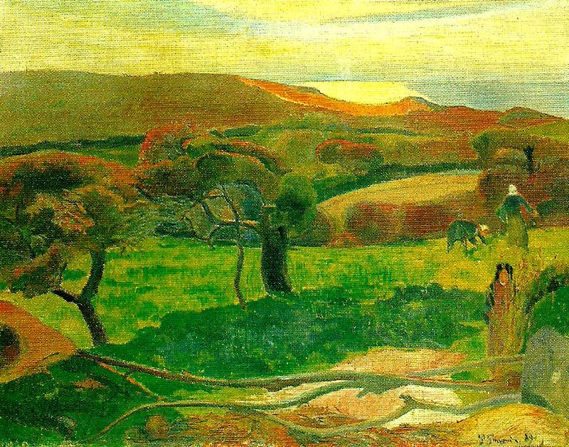 Paul Gauguin landskap fran bretagne